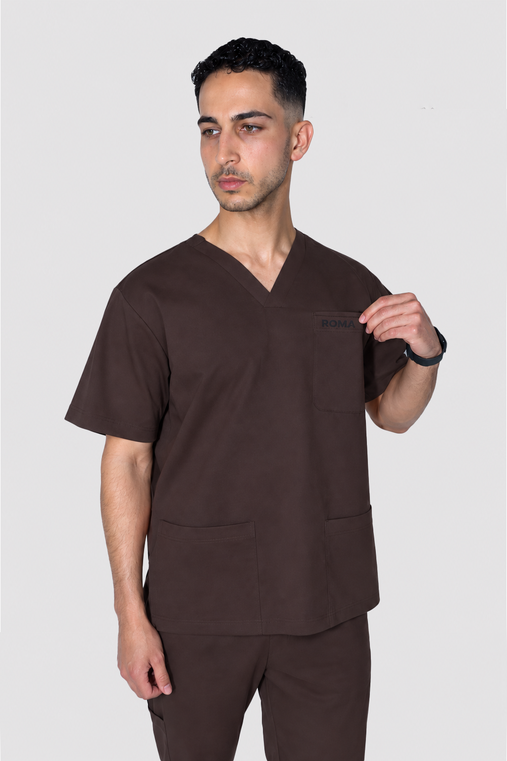 Bluza medyczna męska - CHOCOLATE