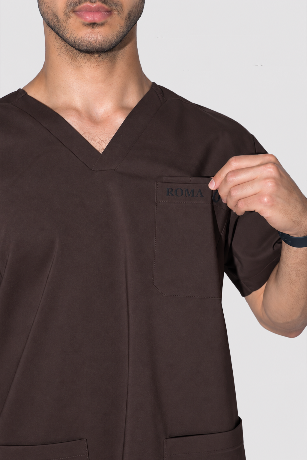 Bluza medyczna męska - CHOCOLATE
