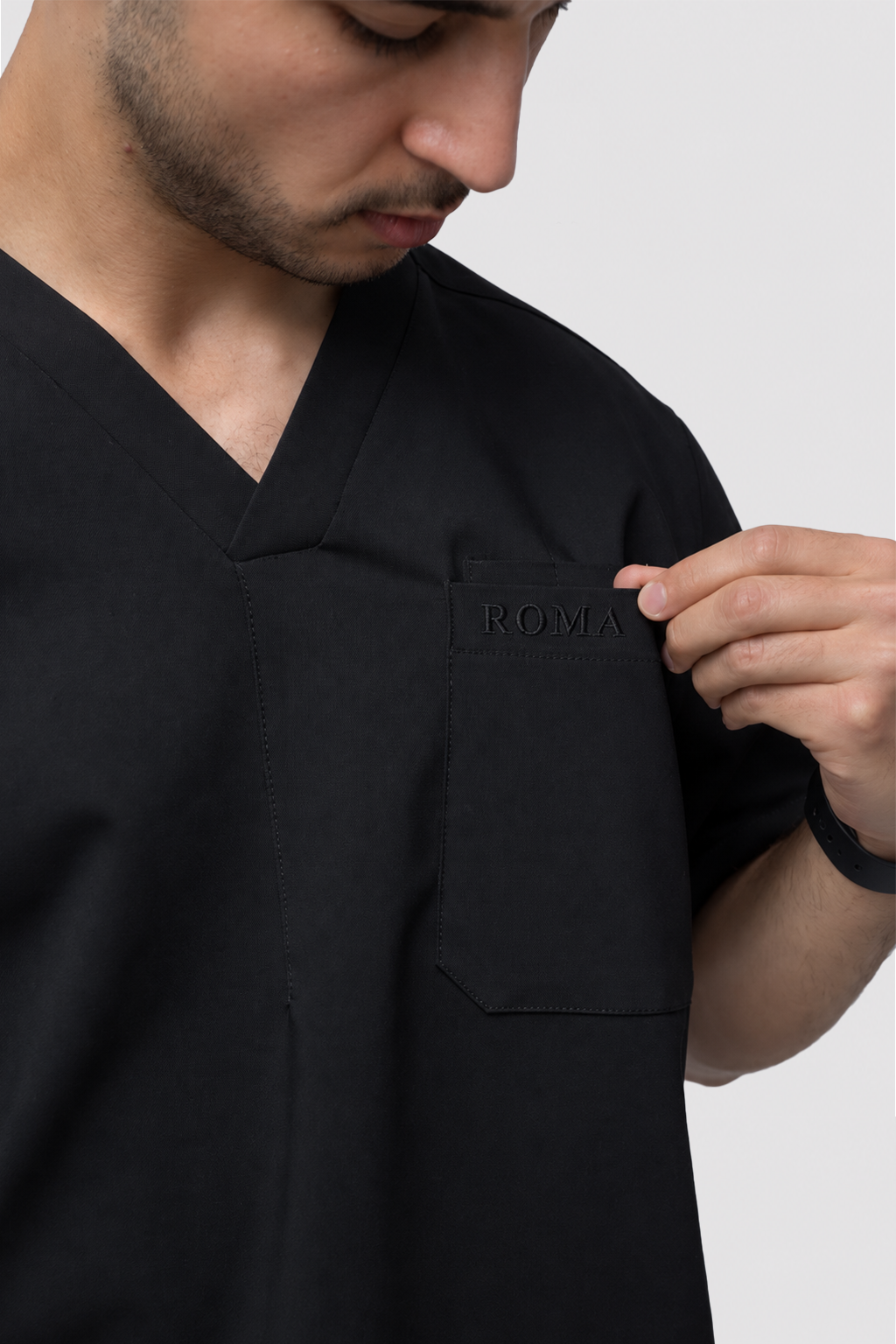 Bluza medyczna męska - BLACK